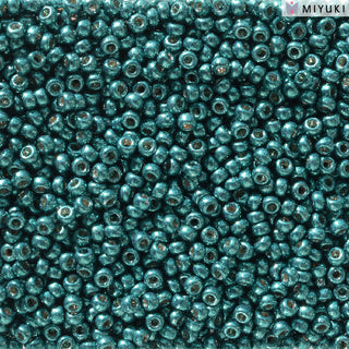 11/0 Duracoat Galvanized Poseidon Blue Miyuki Seed Bead 11-5115 10g