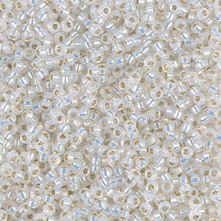 11/0 Gold Glitter Lined Opal Miyuki Seed Bead 11-551 10g