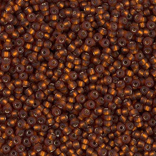 11/0 Matte SilverLined Dark Topaz Miyuki Seed Bead 11-5F 10g