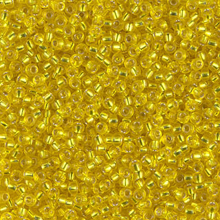11/0 Silverlined Yellow Miyuki Seed Bead 11-6 