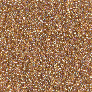 15/0 Silver Lined Dark Gold AB Miyuki Seed Bead 15-1004 10g