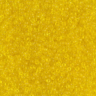 15/0 Transparent Yellow Miyuki Seed Bead 15-136 10g
