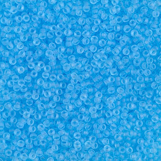 15/0 Matte Transparent Aqua Miyuki Seed Bead 15-148F 10g
