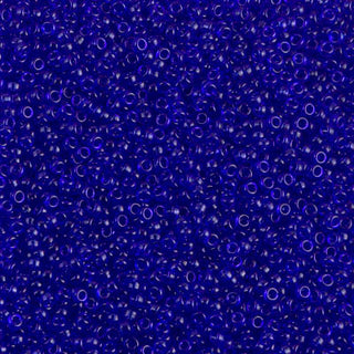 15/0 Transparent Cobalt Miyuki Seed Bead 15-151 10g