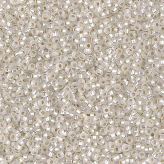 15/0 Matte Silver Lined Crystal Miyuki Seed Bead 15-1F 10g