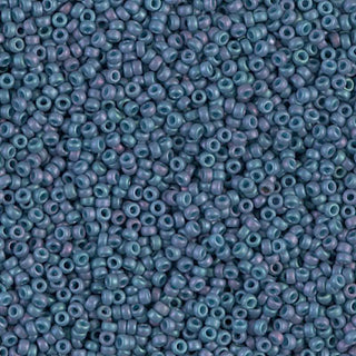 15/0 Matte Metallic Steel Blue Luster Miyuki Seed Bead 15-2030 10g