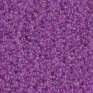 15/0 Magenta Lined Crystal AB Miyuki Seed Bead 15-2202 10g
