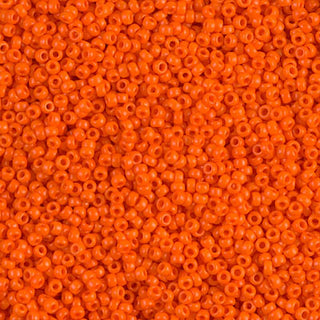 15/0 Opaque Orange Miyuki Seed Bead 15-406 10g
