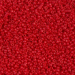 15/0 Opaque Red Miyuki Seed Bead 15-408 10g