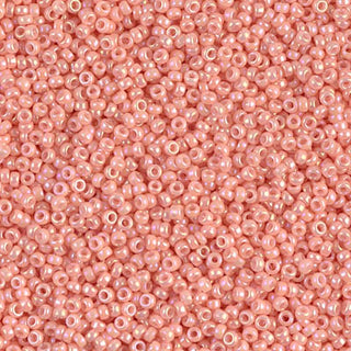 15/0 Opaque Tea Rose Luster Miyuki Seed Bead 15-596 10g