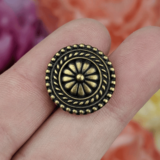 Tierracast Bali Button 18mm, Antique Brass