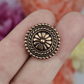 Bali Button 18mm, Antique Copper