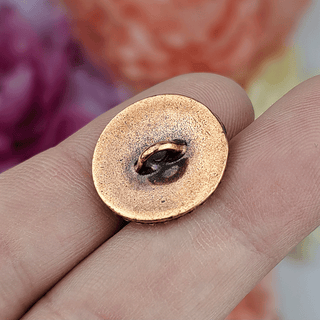 Bali Button 18mm, Antique Copper