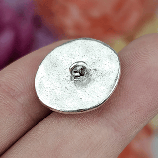 Silver Plated Bee Button