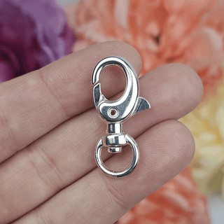 Swivel Lobster Clasp 30x15mm, Silver