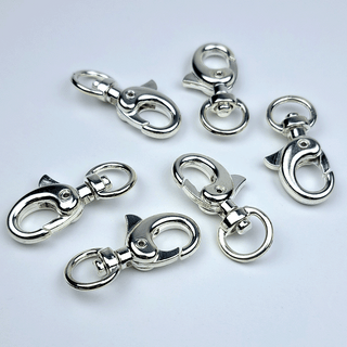 Swivel Lobster Clasp 30x15mm, Silver