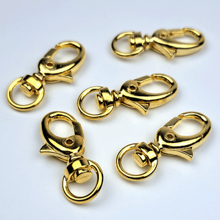Swivel Lobster Clasp 30x15mm, Gold