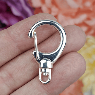 Swivel Lobster Clasp 33x19mm, Silver