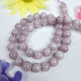 light purple kunzite gemstone beads