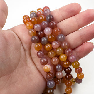 Mozambique Agate 8mm Round 15in Strand