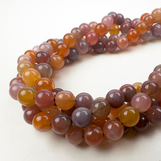 Mozambique Agate 8mm Round 15in Strand