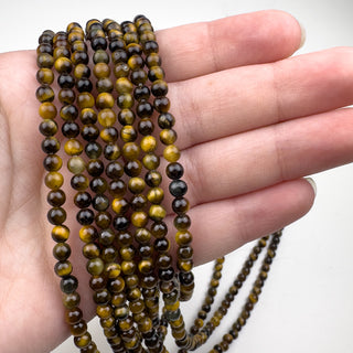 Tiger Eye 4mm Round beads