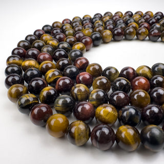 Mixed Tiger Eye 10mm Round beads