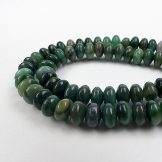 Natural African Jade Rondelle 6x3mm Crystal Gemstone Beads