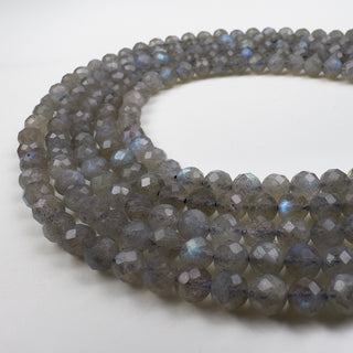 Labradorite (light) 6mm Round Faceted 15.5in Strand
