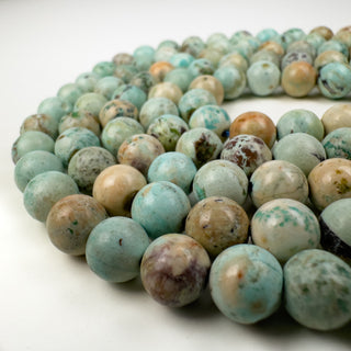 Peruvian Turquoise 8mm Round 15.5in Strand
