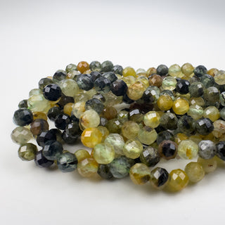 Prehnite 5mm Round Faceted 15.5in Strand