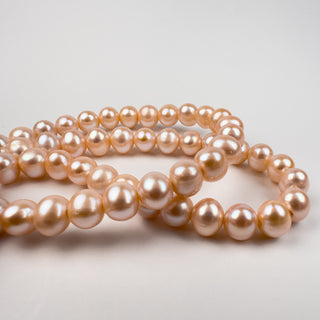 Large Hole Freshwater Pearl approx. 8.5-9.5mm 15in Strand
