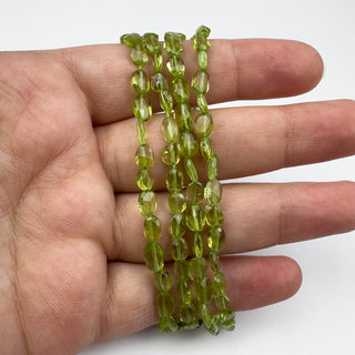 Peridot approx. 4.5x6mm Oval Faceted 13in Strand