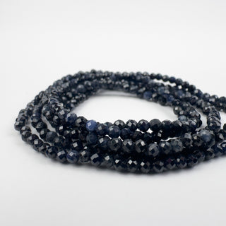 Sapphire 2mm Round Faceted 15.5in Strand
