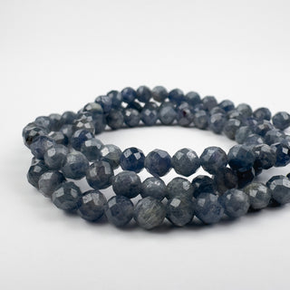 Sapphire 4.5mm Round Faceted 15in Strand