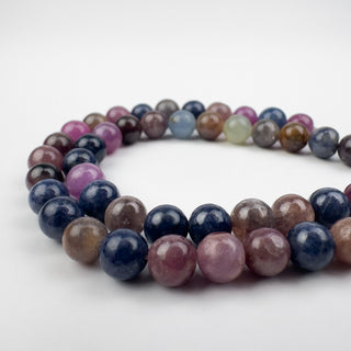Sapphire 6.5mm Round 5in Strand (approx 22 beads)