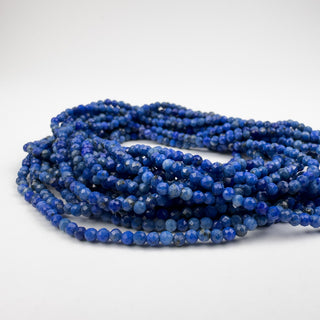Lapis Lazuli 2.5mm Round Faceted 15.5in Strand