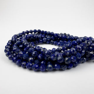 Lapis 4.5mm Round Faceted 15.5in Strand