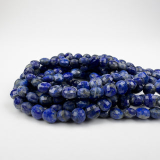 Lapis 6mm Coin Faceted 15in Strand