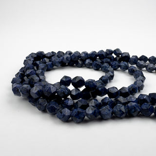 Lapis 6mm Star Cut Faceted 15in Strand