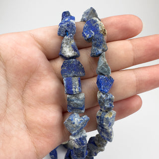 Lapis 7-12mm Rough Nugget 15.5in Strand