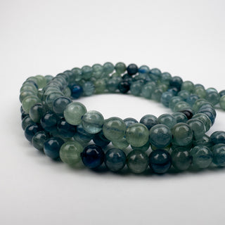 AAA Blue Green Kyanite 4.5mm Round 15.5in Strand