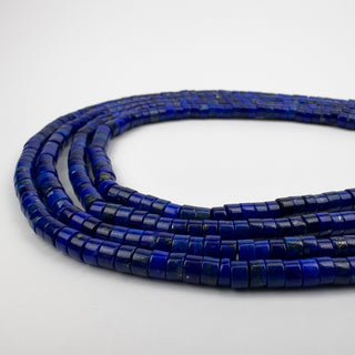 AAA Lapis 4mm Heishi 15.5in Strand