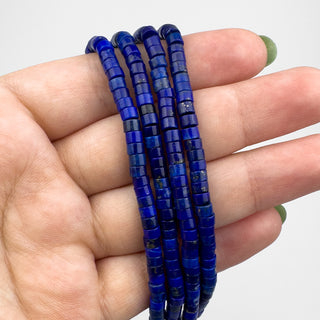 AAA Lapis 4mm Heishi 15.5in Strand