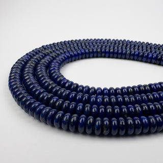 Lapis 6.5x3mm Rondelle 15.5in Strand