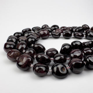 Red Garnet 11-13x13-16mm Nuggets 15in Strand