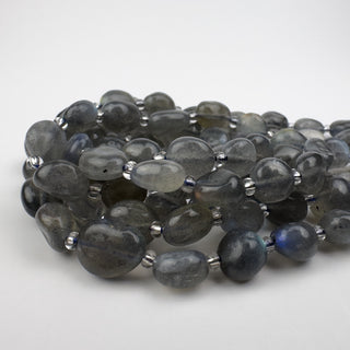 Labradorite 8-9x9-11mm Nuggets 15in Strand