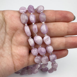 Kunzite 8-9x8-12mm Nuggets 15in Strand