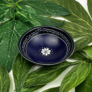 Round Soapstone Dish indigo