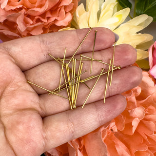 22ga 1in Gold Plt Head Pins